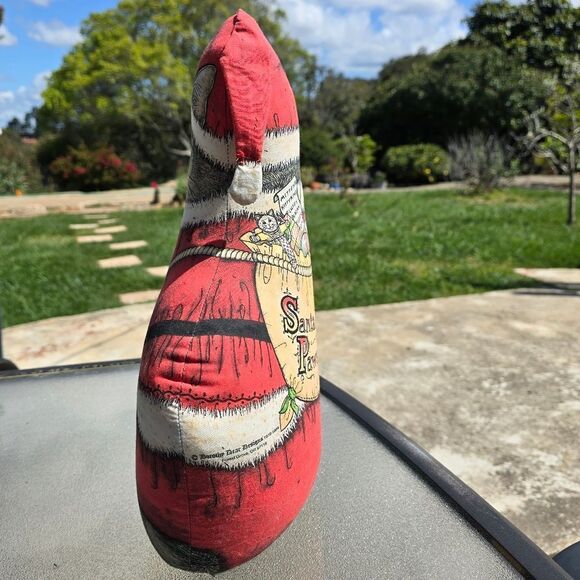 Vintage 15" Christmas Cat Doorstop The Toy Works Santa Paws Dorothy Dear Design - Picture 5 of 9